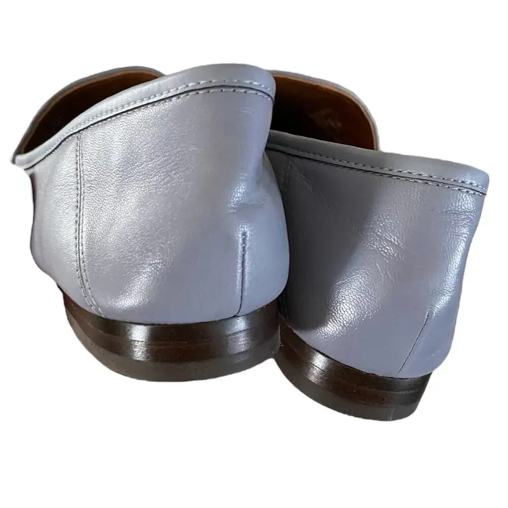 Coach Haley Loafer Women Size 6B Twilight Slip On Leather Flats Shoes Luxury - Picture 6 of 7